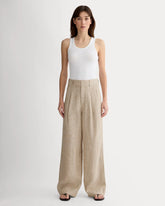 The Linen Way-High® Drape Pant | Cornstalk Chambray