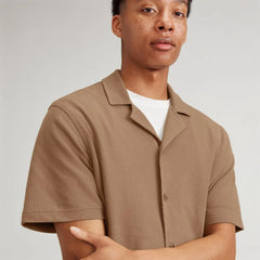 The Pique Short-Sleeve Shirt | Toasted Coconut