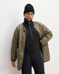 The Cashmere Fine Rib Beanie | Black