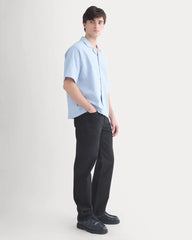 Cropped Resort Shirt | Light Blue