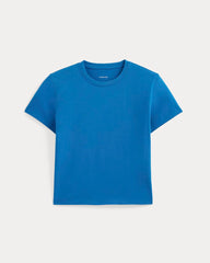 The Box-Cut Tee in Essential Cotton | Imperial Blue | No Pocket