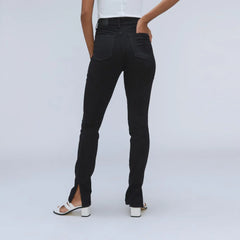 The Way-High® Skinny Split Hem Jean | Black