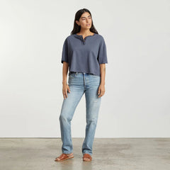 The Vintage Henley Hemp Tee | Atlantic