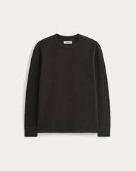 Thermal Crew in Cozy Waffle | Black