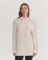The Oversized Hoodie in Plush Cotton | Heathered Oat