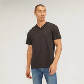 The Essential Organic V-Neck Tee | Vintage Black