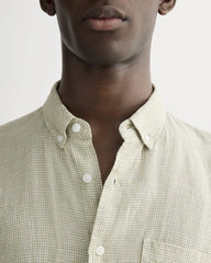 The Classic Short-Sleeve Shirt in Linen | Elm Gingham