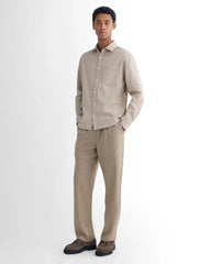 Brushed Flannel Shirt | Heathered Oatmeal
