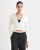 Lounge Rib Hoodie | Bone