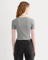 The ’90s Rib Tee | Mid Heather Grey