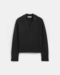 The Boxy Polo in Everyday Cotton | Black