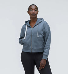 The Track Organic Cotton Hoodie | Faded Blue