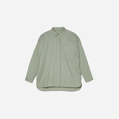 The Oversized Silky Cotton Shirt | Laurel