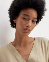 The Wrap Jumpsuit in Linen | Trench Coat Khaki