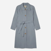 The Gathered Drape Trench | Smoke