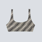 The Square-Neck Bikini Top | Black / Canvas