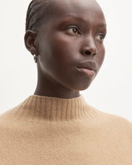 The Good Merino Wool Mockneck Sweater | Light Camel