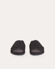The ReKnit Form Crossover Sandal | Black