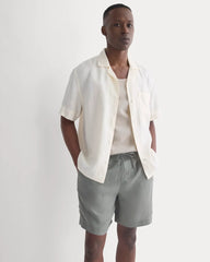 Linen Easy Short | Agave Green
