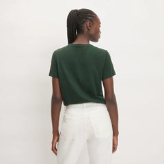 The Box-Cut Tee in Essential Cotton | Scarab | Pocket