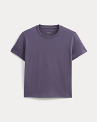 The Box-Cut Tee in Essential Cotton | Graystone | No Pocket
