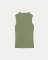 The Luxe Rib Funnel-Neck Tank | Sagebrush