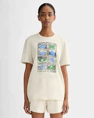 The Everlane x Parks Project Essential Organic Crew | Forged Iron / Birch / Granada Sky Blue / Green