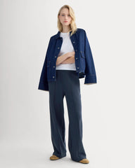 Lightweight Terry Pintuck Sweatpant | Navy