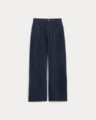 Everlane x Elena Bonvicini Crescent Barrel Jean | Deep Bay Indigo