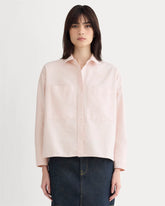 The Boxy Oxford | Rose Quartz Chambray