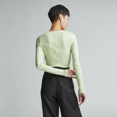 The Luxe Rib Henley | Seafoam Green