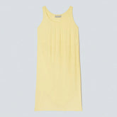The Naia™ Ripple Tank Dress | Pastel Yellow