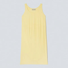 The Naia™ Ripple Tank Dress | Pastel Yellow