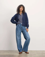 The Boxy Cardigan in Everyday Cotton | Navy