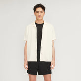 The Pique Short-Sleeve Shirt | Bone