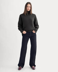 Luxe Fleece Turtleneck | Black