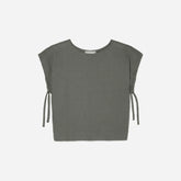 The Drawstring Tunic | Pewter Green
