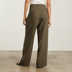 The Linen Way-High® Drape Pant | Beech