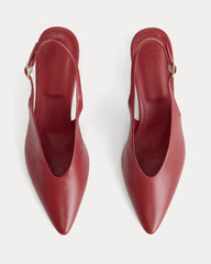 Pointed-Toe Slingback Heel | Rouge