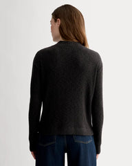 The Cozy Rib Funnel-Neck | Black