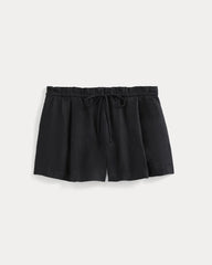 Flowy Short in Linen | Black