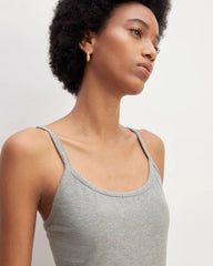 The Supima® Form Spaghetti Strap Cami | Mid Heather Grey