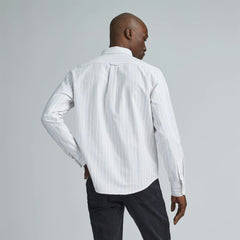 The Classic Oxford Shirt | Canvas / Mauve / Chocolate | Tall
