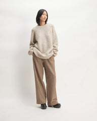 The SuperFuzz Alpaca Crew | Light Oat