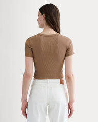 The ’90s Rib Tee | Mocha