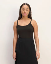 The Supima® Form Spaghetti Strap Cami | Black