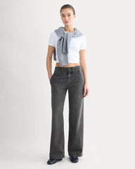 The Mid-Rise Trouser Jean | Black