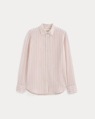 The Must-Have Shirt in Washable Silk | Bone / Rose