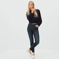 The Authentic Stretch High-Rise Skinny | Deep Indigo | 28.5" Inseam