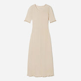 The Open Back Rib Dress | Parchment